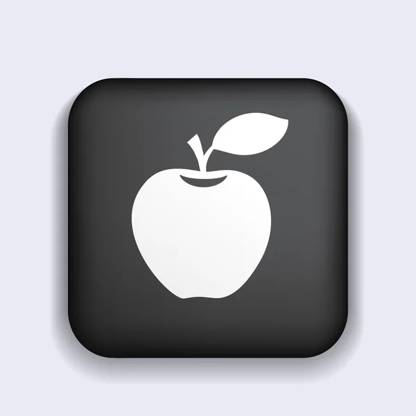 リンゴのアイコンの絵文字 — ストックベクタ