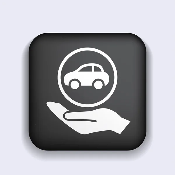 Pictograph van auto-pictogram — Stockvector