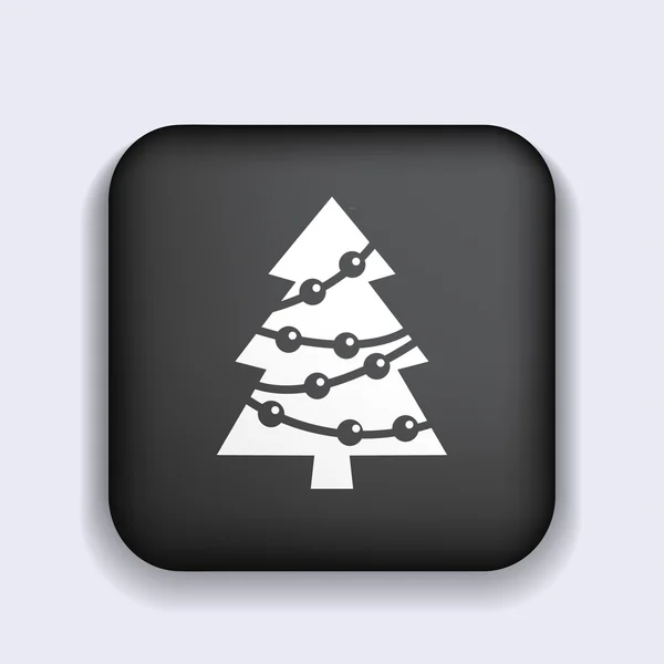 Pictograph van kerstboom — Stockvector