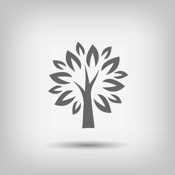 Pictografía del icono del árbol — Vector de stock