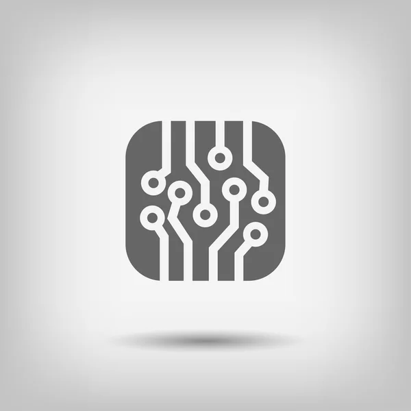 Pictograph van circuit board — Stockvector