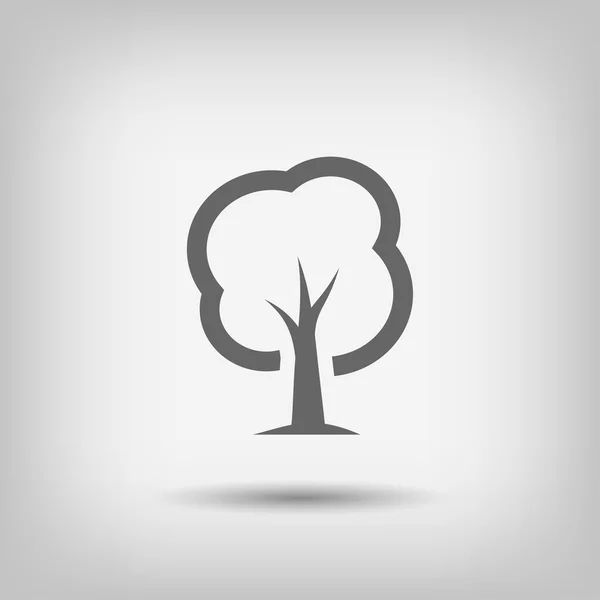 Pictografía del icono del árbol — Vector de stock