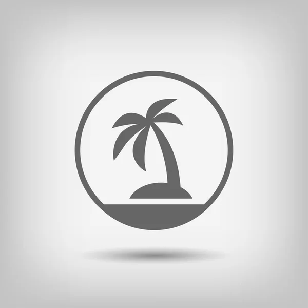 Pictograma do ícone da ilha —  Vetores de Stock