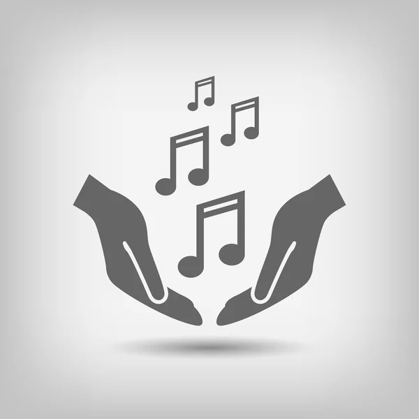 Pictograph of music icon — Stock Vector