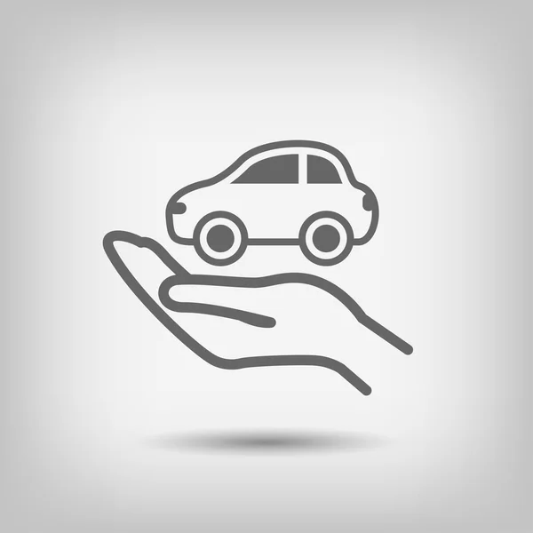 Pictogramme de l'icône de la voiture — Image vectorielle