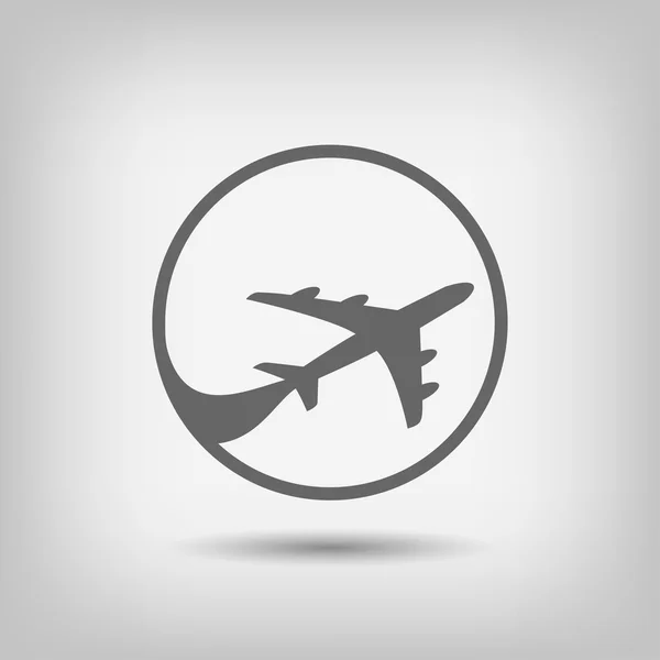 Pictografía del icono del avión — Vector de stock