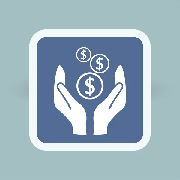 Pictograph of money icon — Stock Vector