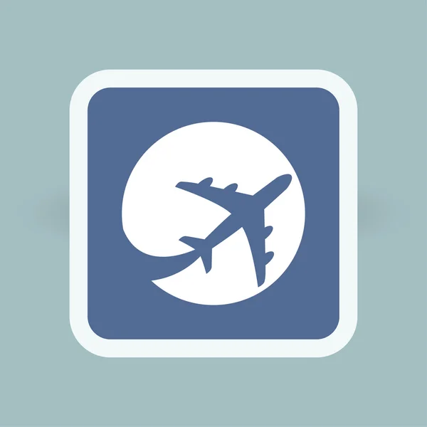 Pictograph of airplane icon — Stock Vector