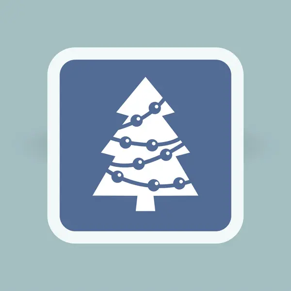 Pictograph van kerstboom — Stockvector