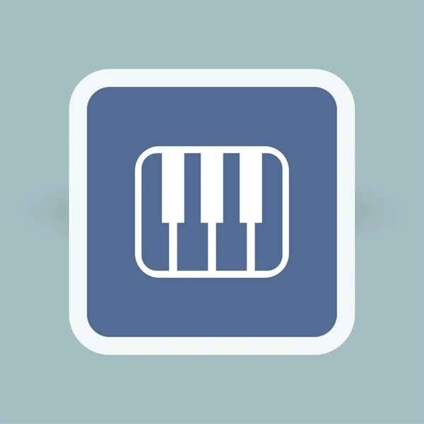 Pittogramma dell'icona della tastiera musicale — Vettoriale Stock