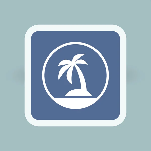 Pictograph of island icon — Stock Vector