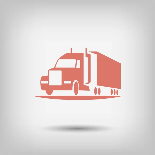 Pictograph of truck icon — Stock Vector