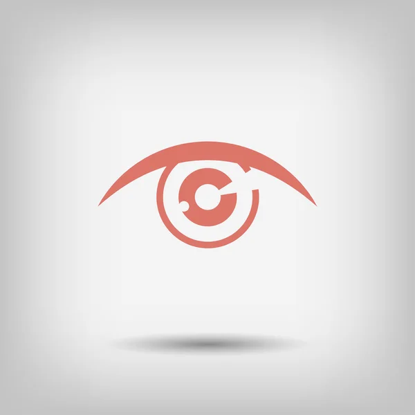 Пиктография иконы глаза — стоковый вектор