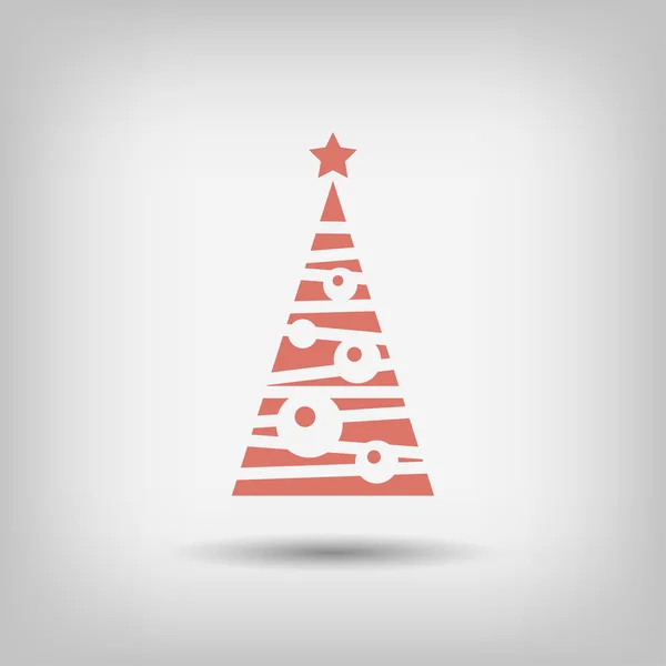 Pictograph van kerstboom — Stockvector