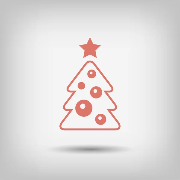 Pictografía del árbol de Navidad — Vector de stock