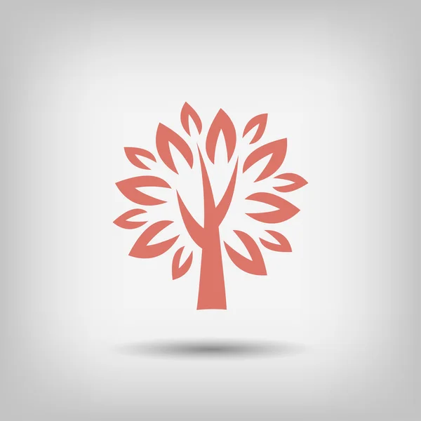 Pictografía del icono del árbol — Vector de stock