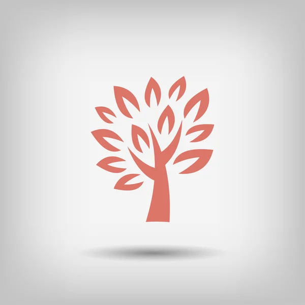 Pictografía del icono del árbol — Vector de stock