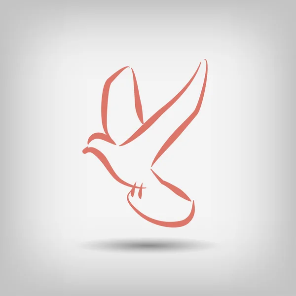 Pictograph för bird icon — Stock vektor