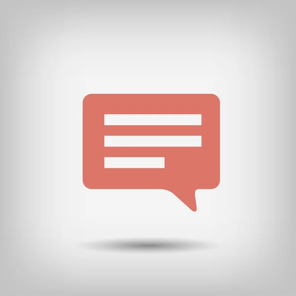Pictografía de mensaje o chat — Archivo Imágenes Vectoriales