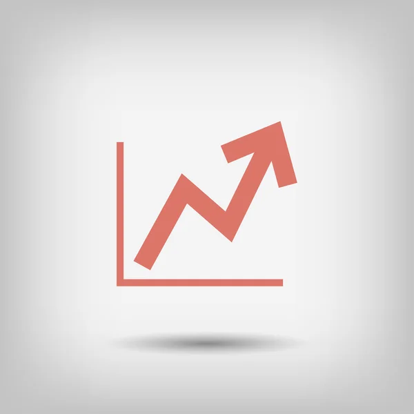 Pictograph av diagram ikon — Stock vektor