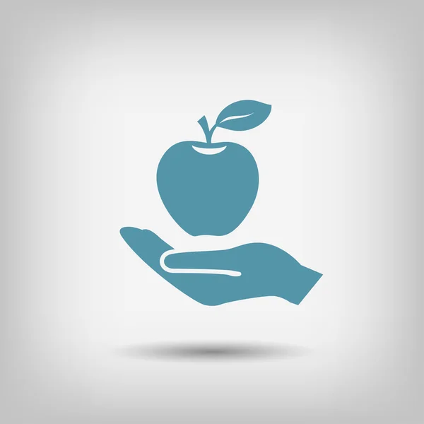 Pittogramma dell'icona della mela — Vettoriale Stock
