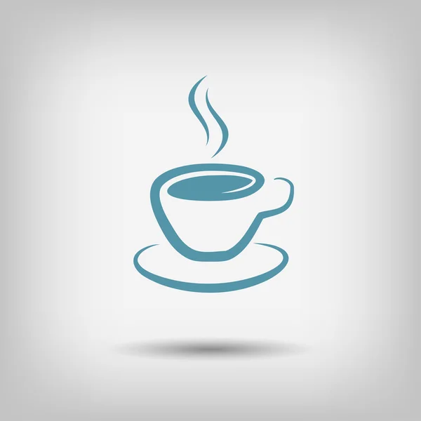 Pictograph van koffiekopje — Stockvector