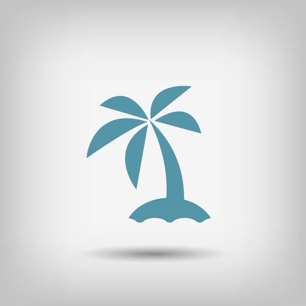 Pictografía del icono de la isla — Vector de stock