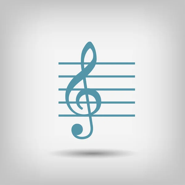 Pictografía de la clave musical — Vector de stock