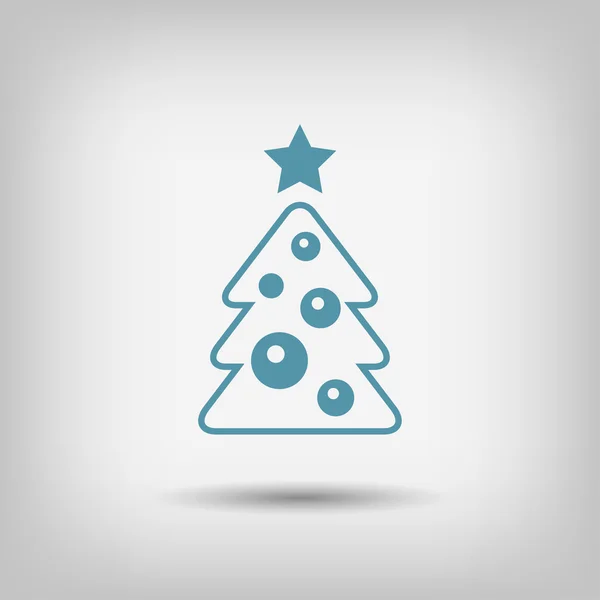 Piktogramm des Weihnachtsbaums — Stockvektor