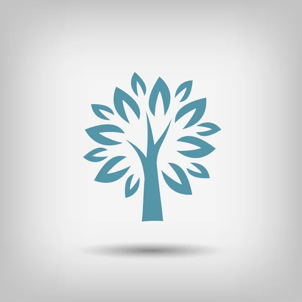 Pictografía del icono del árbol — Vector de stock