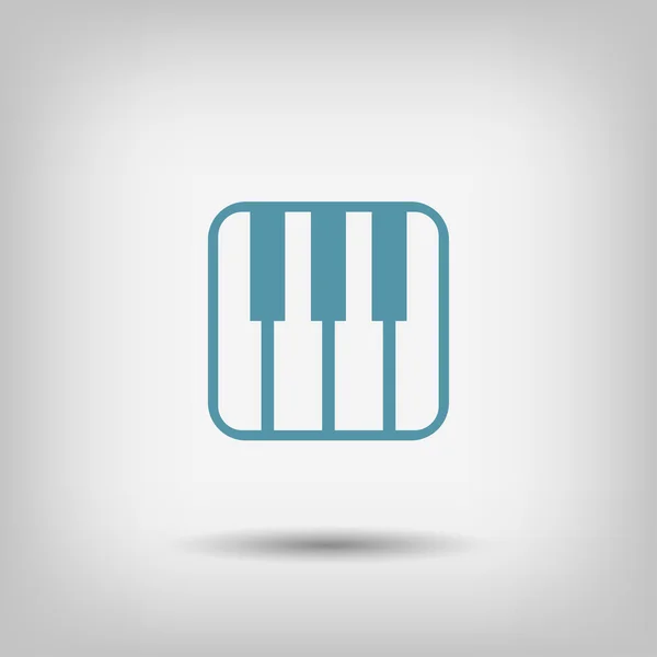 Piktogramm des Musik-Keyboard-Symbols — Stockvektor