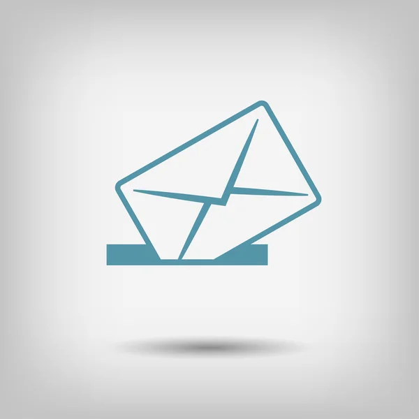 Pictografía del icono de correo — Vector de stock