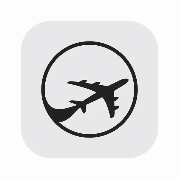 Pictogramme de l'icône de l'avion — Image vectorielle