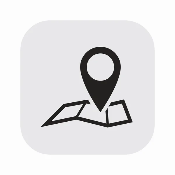 Pin on the map icon — Stock Vector