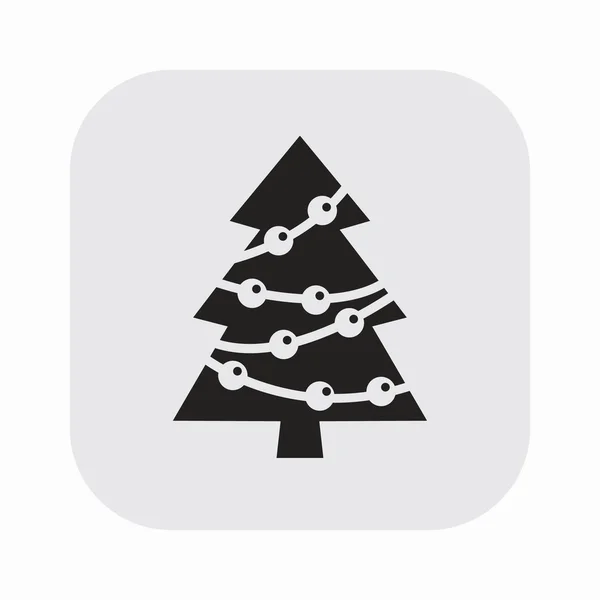 Pictograph van kerstboom — Stockvector