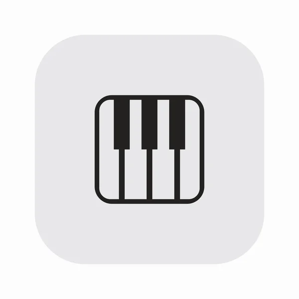 Піктограма музичної клавіатури — стоковий вектор