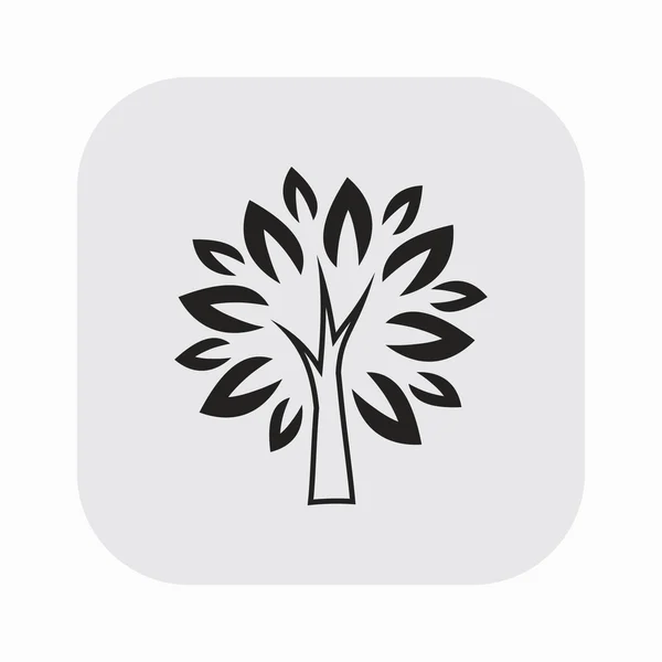 Pictografía del icono del árbol — Vector de stock