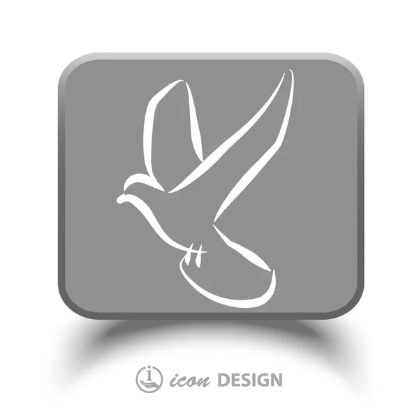 Ikony Symbols ptak ikony — Wektor stockowy