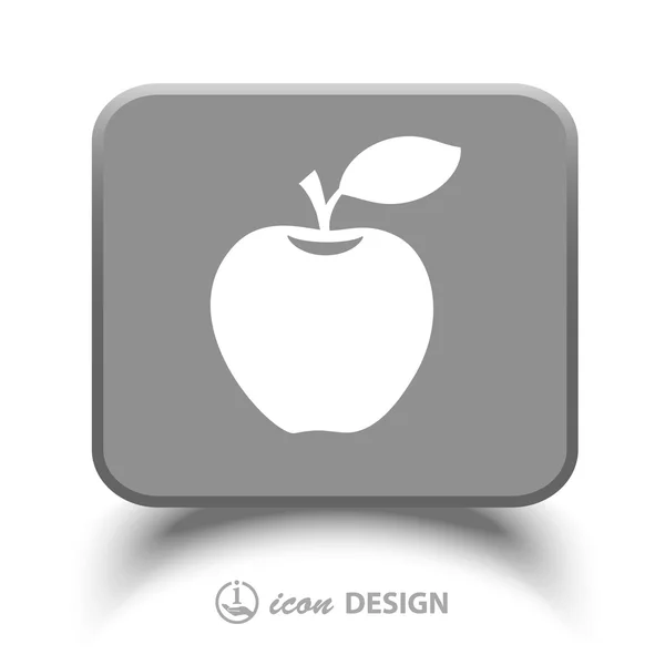 Pictograph av apple-ikonen — Stock vektor