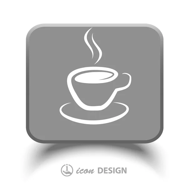Pictograph of coffee cup — Stock Vector