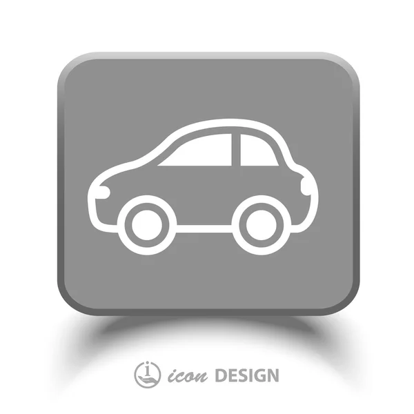 Pictografía del icono del coche — Vector de stock