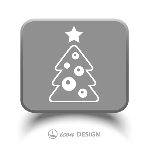 Pictogramme de l'arbre de Noël — Image vectorielle