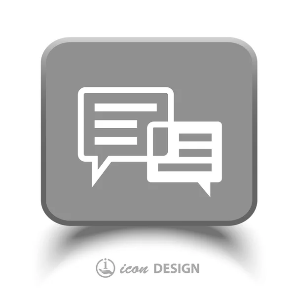 Message or chat icon — Stock Vector