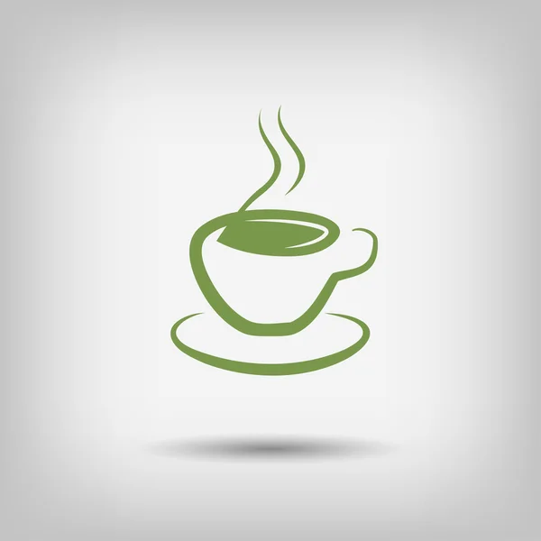Pictograph van koffiekopje — Stockvector