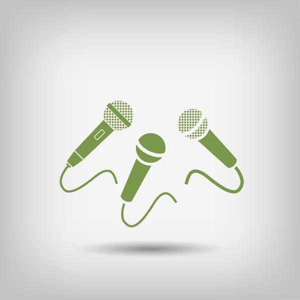 Microphones icon design — Stock Vector
