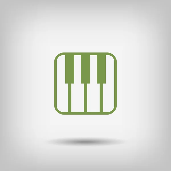 Piktogramm des Musik-Keyboard-Symbols — Stockvektor