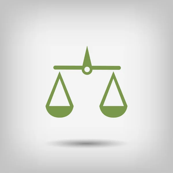 Pictograph van Justitie schalen — Stockvector