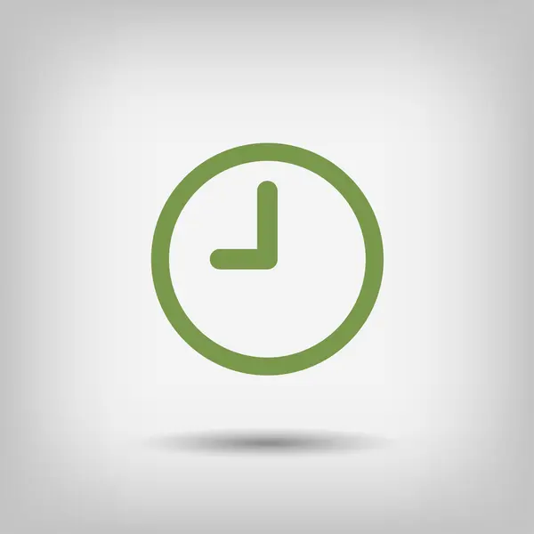 Pictograph of  clock icon — Stock Vector
