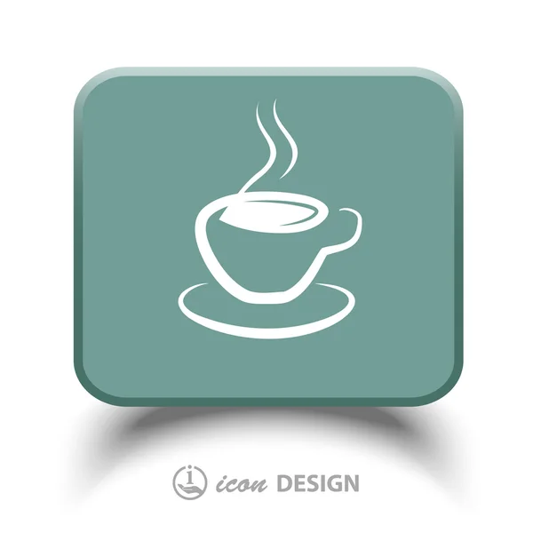 Pictograph of coffee cup — Stock Vector