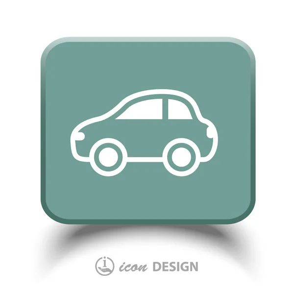 Pictografía del icono del coche — Vector de stock